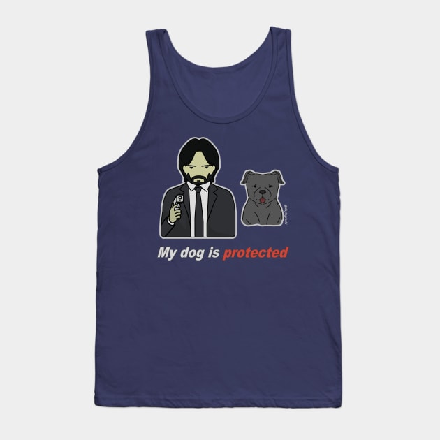 My dog is protected Tank Top by DäyteGroshi